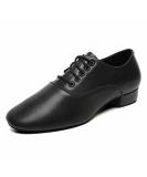 Men's Ballroom Dance Shoes Black Leather Sole Tango Salsa Latin Character Shoe 10.5 Black - Buy Online on GoSupps.com