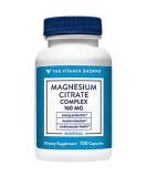 Vitamin Shoppe Magnesium Citrate Complex 160MG - Bone, Teeth, & Energy Support (100 Capsules) - Buy Online on GoSupps.com