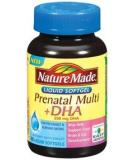 Nature Made Prenatal + DHA 200 mg Multivitamin Softgels - 60 Ct - Buy Online on GoSupps.com