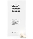 Vilgain Probiotic Complex - 2 Months Supply | 30 Billion Cultures 15 Strains for Gut Health Immune Support & Mental Well-being - 60 Capsules - Buy Online on GoSupps.com