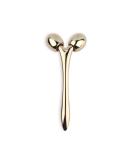 Ivy 3D Face Massage Roller - Mini Travel-Sized Y-Shaped Stainless Steel Jade Roller & Ice Roller for Face Sculpting - Gold - Buy Online on GoSupps.com