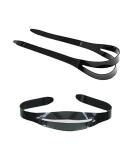 2-Piece Universal Silicone Dive Mask Strap Replacement - Black | Flexible Swim Eyewear Accessories for Scuba Diving & Swimming - Buy Online on GoSupps.com