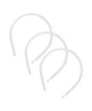 Aeyistry 3 PCS Pearl Hair Bands for Women - Stylish Imitation Pearl Headband for Wedding, Party, Bridal Hair Hoop - Buy Online on GoSupps.com