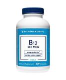 Vitamin B12 500mcg Once Daily Supplement by The Vitamin Shoppe - 300 Capsules, Gluten and Dairy Free - Buy Online on GoSupps.com