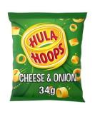 Hula Hoops Crisps Cheese & Onion 32 X 34G Full Box - Buy Online on GoSupps.com