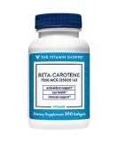 The Vitamin Shoppe BetaCarotene 2500IU Softgels - Vision & Immune Health Support - 300 Count - Buy Online on GoSupps.com