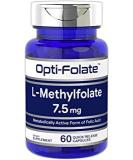 L Methylfolate 7.5 mg | 60 Capsules | Optimized and Activated | Non-GMO, Gluten Free | Methyl Folate, 5-MTHF | by Opti-Folate - Buy Online on GoSupps.com