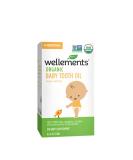 Wellements Organic Baby Tooth Oil - Teething Relief, Dye-Free, Paraben-Free, 0.5 Fl oz - Buy Online on GoSupps.com