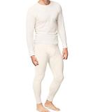 Place and Street Mens Cotton Thermal Underwear Set Shirt Pants Long Johns White Large - Buy Online on GoSupps.com