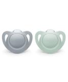 NUK Orthodontic Pacifiers | Light Blue-Blue | 6-18 Months | Best for Breastfed Babies | BPA Free | 2-Pack (Blue) - Buy Online on GoSupps.com