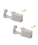 KISEER Ear Piercing Gun, 2 Pcs Disposable Sterile Ear Nose Piercing Kit Safety Tool With Ear Stud Piercing Kit (Gold) - Buy Online on GoSupps.com