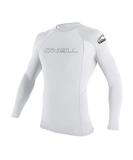 O'Neill Youth Basic Skins UPF 50+ Long Sleeve Rash Guard 8 White - Protective Swimwear for Kids - Buy Online on GoSupps.com