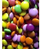 Chocolate Beans (Purple) in 1 x Retro Victorian Style Jar 970ml Plastic (Chocolate Beans (Purple)) by Prestige Discount Centre Ltd - Buy Online on GoSupps.com