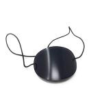 Black Vinyl Eye Patch with Elastic Band - Large Semi-Rigid & Reusable for Comfort | International Shipping Available - Buy Online on GoSupps.com