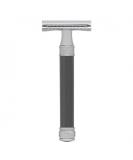 Edwin Jagger Double Edged Safety Razor - Long Handle 93mm (3.7") - Gray | Premium International Shipping - Buy Online on GoSupps.com