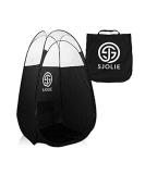 SJOLIE Spray Tan Tent | XL Black Pop Up Self Tanning Booth with Portable Carrying Case - Ideal for Home & Travel - Buy Online on GoSupps.com