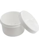 Medi-Inn denture cup tooth container braces box with sieve and screw lid white (1 piece) - Buy Online on GoSupps.com
