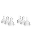 Medela Slow-Flow Wide Base Nipples for 0-4 Months (2 Packs of 3) - Buy Online on GoSupps.com