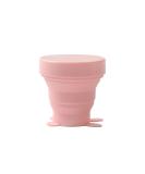 Buy Collapsible Silicone Cup - Travel & Menstrual Use | Foldable Pink Diva Cup - International Shipping Available - Buy Online on GoSupps.com