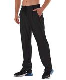 AIRIKE Men's Elastic Waist Hiking Pants Water Resistant Quick-Dry Lightweight Outdoor Sweatpants with Zipper Pockets Black Large - Buy Online on GoSupps.com