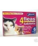 Johnsons Veterinary Products 4Fleas Tablets for Cats and Kittens Pack of 6 - Buy Online on GoSupps.com