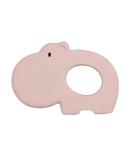 Tikiri Hippo Teething Ring - Natural Rubber Grasping Toy for Babies | Pink Baby Toy for Soothing & Development - Buy Online on GoSupps.com