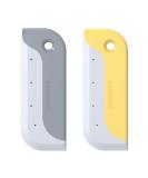 Amouy 2 Pack Mini Silicone Squeegees for Windows, Mirrors & More - Grey Yellow - Buy Online on GoSupps.com