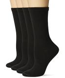 Dr. Scholl's Women's Guaranteed Comfort Diabetic and Circulatory crew 4 Pack Socks ,Black, 4-10 - Buy Online on GoSupps.com