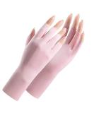 CURELIX Anti UV Gloves for Gel Nail Lamp - Professional Manicure Protection Gloves - UV Sun Protection for Women - Pink - Buy Online on GoSupps.com
