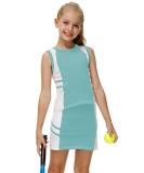 AOBUTE Girls Tennis Golf Outfit Set | Tank Top and Skirt with Shorts | 6-7 Years | Light Green - Buy Online on GoSupps.com