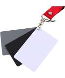 3-in-1 Digital Photography Color Balance Card Set - 18% Gray/White/Black - Buy Online on GoSupps.com