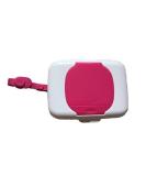 Portable Baby Wipes Dispenser - Pink Travel Tissue Box for Stroller Diaper Bag - Buy Online on GoSupps.com