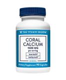 The Vitamin Shoppe Coral Calcium 1500MG - Natural Eco-Friendly Calcium Supplement for Strong Bones & Teeth (90 Capsules) - Buy Online on GoSupps.com
