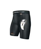 Shock Doctor Compression Shorts with Bio-Flex Cup | Moisture-Wicking Vented Protection | Youth & Adult Sizes (Large, Black) - Buy Online on GoSupps.com