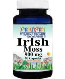 Irish Moss 900mg Capsules | Cough & Cold Relief | Non-GMO Gluten Free | 90 Count | Made in USA - Vitamins Because - Buy Online on GoSupps.com