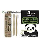 Child Size SenzaBamboo Eco-Friendly Toothbrush (Soft Bristles) - Pack of 3 - Buy Online on GoSupps.com