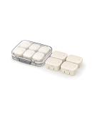 Buy WOWHOUSE Weekly Pill Organizer Set - 10 Small Pill Boxes for Easy Daily Medication Management - Free Combination Use - Beige - International Shipping Available - Buy Online on GoSupps.com
