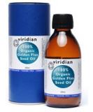 Viridian 100% Organic Golden Flax Seed Oil 500ml - Pure and Natural Omega-3 Supplement - Buy Online on GoSupps.com