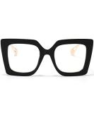 AIEYEZO Oversized Blue Light Glasses for Women, Anti Fatigue Prevent Headache Computer Eyeglasses Black - Buy Online on GoSupps.com