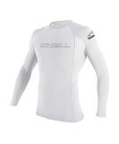 O'Neill Men's Basic Skins UPF 50+ Long Sleeve Rash Guard Medium White - Buy Online on GoSupps.com
