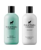 Pete & Pedro Control & Condition Set - Extra-Strength Dandruff Shampoo & Anti-Itch Treatment + Peppermint Conditioner for Dry Hair & Itchy Scalp - Men & Women | Seen on Shark Tank - 8 oz - Buy Online on GoSupps.com