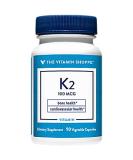 The Vitamin Shoppe Vitamin K2-100 MCG 90 Vegetarian Capsules - 90 Count - Buy Online on GoSupps.com