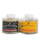Borsari Seasoned Salt Combo - Original & Cracked Pepper Seasonings - Gourmet Sea Salt Blends - Gluten Free - Set of 2 Shaker Bottles 3-4 oz - Buy Online on GoSupps.com