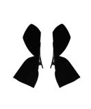 Black Ribbon Bow Hair Clips - Cute Accessories for Girls & Women [1 Pair] - Buy Online on GoSupps.com
