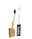Buy Premium Bamboo Toothbrush with Activated Charcoal Bristles - Soft & Eco-Friendly Dental Care - Buy Online on GoSupps.com