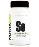 NutraBio Selenium Supplement 200mcg - 90 Veg Capsules | Immune Support & Antioxidant - Buy Online on GoSupps.com