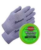 O'Keeffe's Working Hands Cream Bundle with Gel Moisturizing Gloves for Dry Cracked Hands - 3.2 oz Hand Repair Cream & 1 Pair Gray Gloves for Men or Women - Buy Online on GoSupps.com