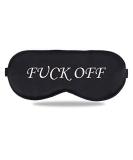 Soft Comfort Sleep Eye Mask for Men and Women - Adjustable Strap, Block Out Light for Travel, Office, Home - Black (Off White) - Buy Online on GoSupps.com