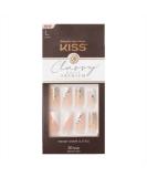 KISS Premium Classy Fake Nails French Manicure Set with Jeweled Rhinestone Nail Art Accents  Gorgeous'  30 Glue-On Nails 1 Count (Pack of 1) - Buy Online on GoSupps.com