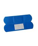 Blue Fabric Food Service Adhesive Bandages 3/4 x 3 - 100/box - Buy Online on GoSupps.com